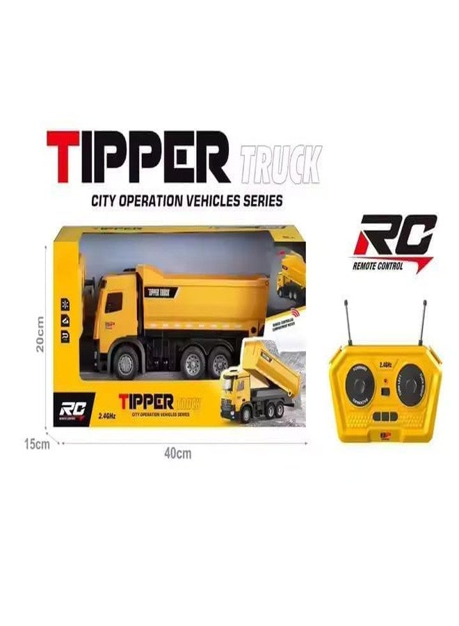 EXOMOON Remote Control Tipper Truck - 2.4GHz RC Construction Vehicle Toy with Lifting Bed & Multi-Wheel Design(RC Truck) - Image 4